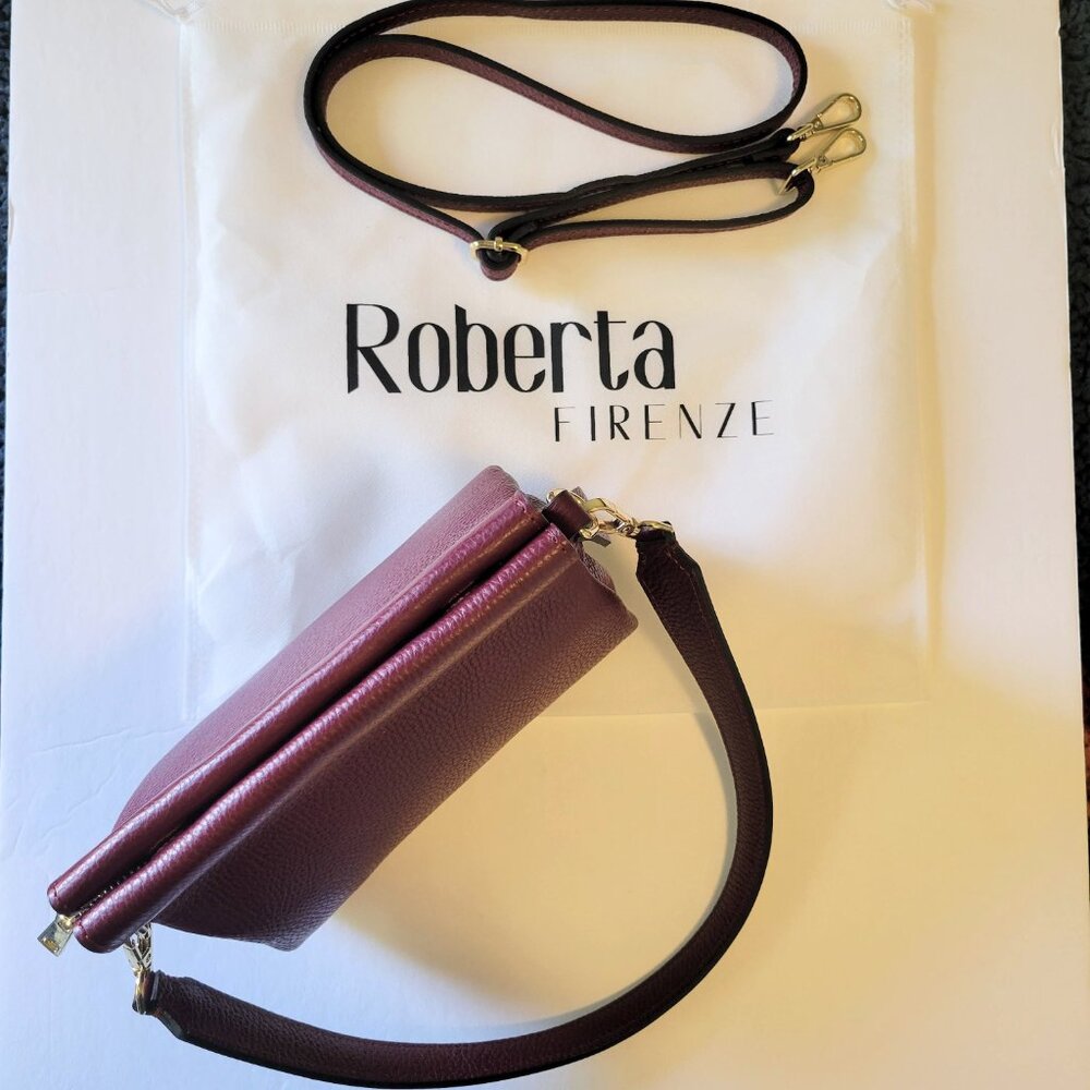 NWT [Roberta Firenze] Handmade in Italy Leather Vale Bag - Picture 6 of 15